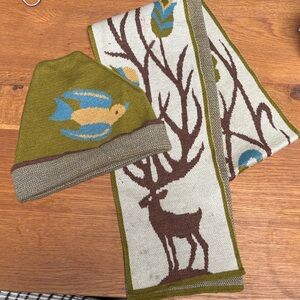 PATCH NYC (By Ross & Carney) VINTAGE SCARF & KNIT BEANIE HAT